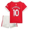 Officiële Voetbalshirt + Korte Broek Manchester United Marcus Rashford 10 Thuis 2021-22 - Kids